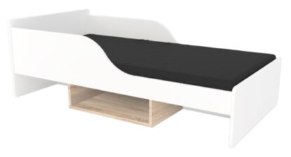Łóżko dziecięce SMILE 140x70 biało-sonoma
