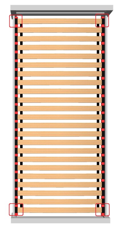 Stelaż z listwy sprężynującej FLEX 200x60 (17 listew) - obrazek 5