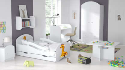 Łóżko dziecięce LEO 180x80 białe - obrazek 9