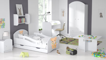Łóżko dziecięce LEO 180x80 białe - obrazek 5