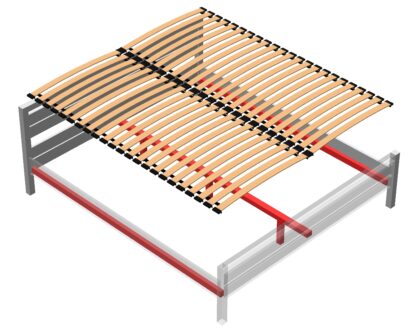 Stelaż wkład do łóżka 120x200 DUALFLEX podwójny - obrazek 6